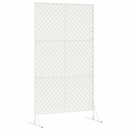 Zaslon privatnosti bijeli 100x50x180 cm čelik Cijena