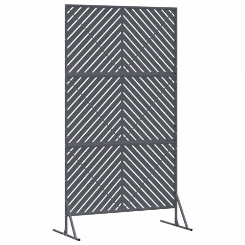 Panel privatnosti u antracitu, 100x50x180 cm, čelik Cijena