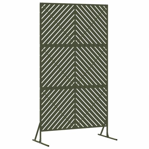 Zaslon Privatnosti u Maslinastoj Boji, 100x50x180 cm, Od Čelika Cijena
