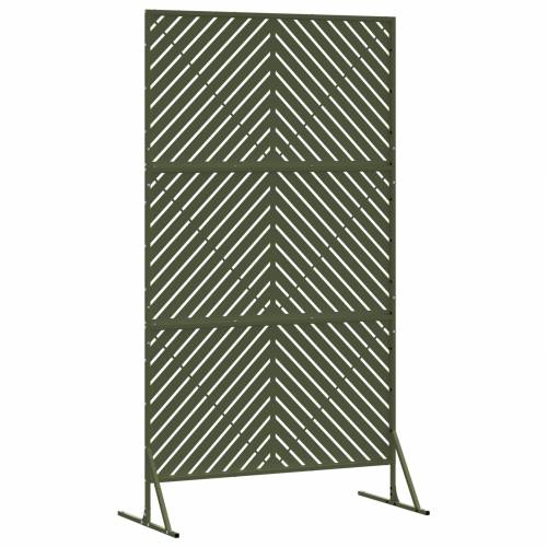 Zaslon Privatnosti u Maslinastoj Boji, 100x50x180 cm, Od Čelika Cijena