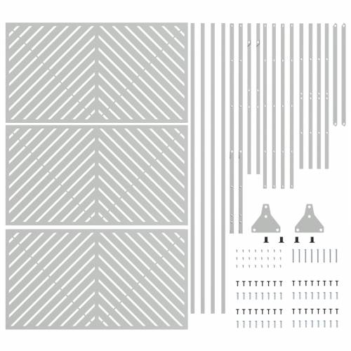 Ekran za privatnost 100x50x180 cm od galvaniziranog čelika Cijena