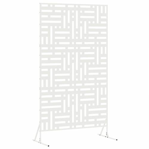 Ekran za privatnost bijeli 100x50x180 cm čelik Cijena