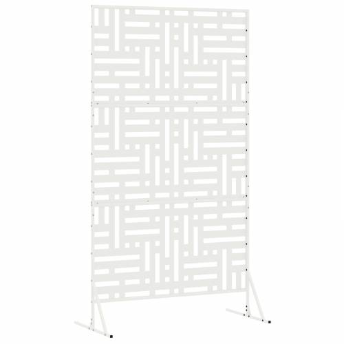 Ekran za privatnost bijeli 100x50x180 cm čelik Cijena
