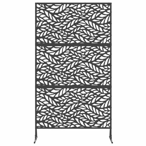 Privatni zaslon crna 100x50x180 cm od čelika Cijena