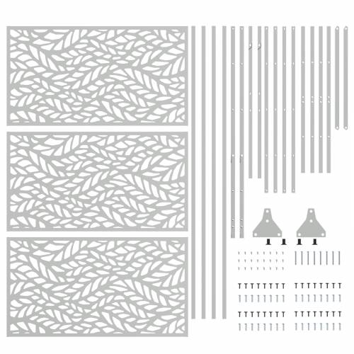 Ekran za Privatnost 100x50x180 cm Galvanizirani Čelik Cijena