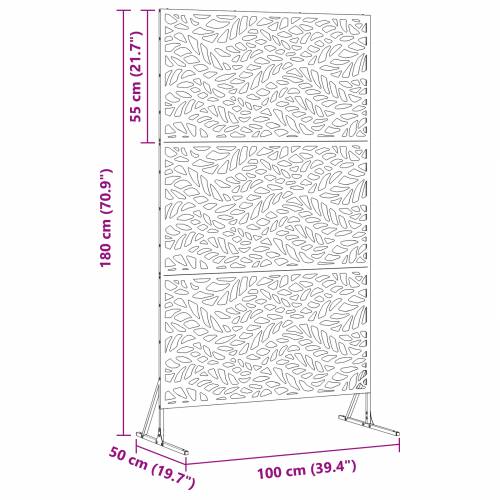 Ekran za Privatnost 100x50x180 cm Galvanizirani Čelik Cijena