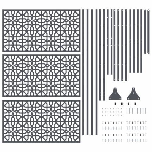 Ekološka zaštita u antracitu, 100cm x 50cm x 180cm, čelik Cijena