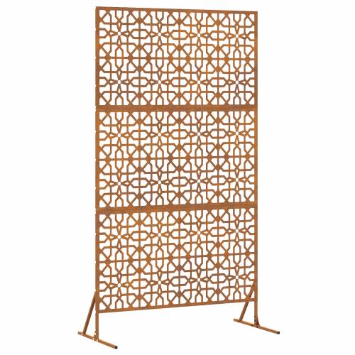 Zaslon privatnosti 100x50x180 cm od patinirajućeg čelika Cijena