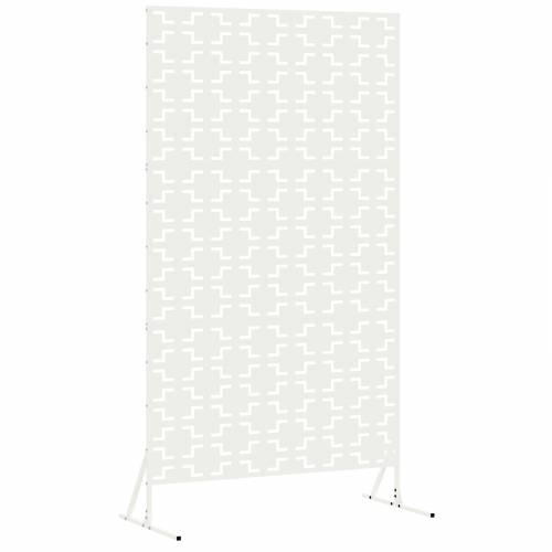 Zaslon za Privatnost Bijeli 100x50x180 cm Čelik Cijena