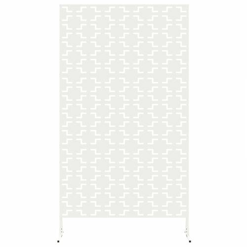 Zaslon za Privatnost Bijeli 100x50x180 cm Čelik Cijena
