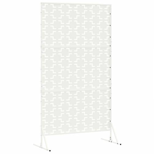 Zaslon za Privatnost Bijeli 100x50x180 cm Čelik Cijena