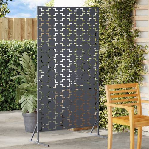 Ekran za Privatnost u Antracitu, 100x50x180 cm, Izrađeno od Čelika Cijena