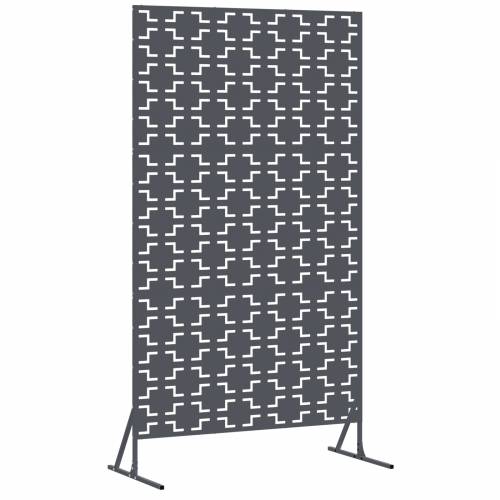 Ekran za Privatnost u Antracitu, 100x50x180 cm, Izrađeno od Čelika Cijena