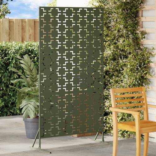 Zaslon za Privatnost Maslinasta Zelena 100x50x180 cm Čelik Cijena