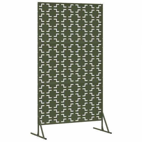 Zaslon za Privatnost Maslinasta Zelena 100x50x180 cm Čelik Cijena