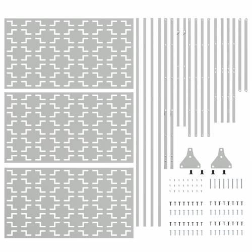 Ekran za Privatnost 100x50x180 cm od Galvaniziranog Čelika Cijena