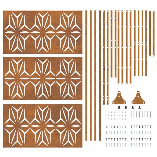Privatna Zidna Ograda 100x50x180 cm Cink Cijena
