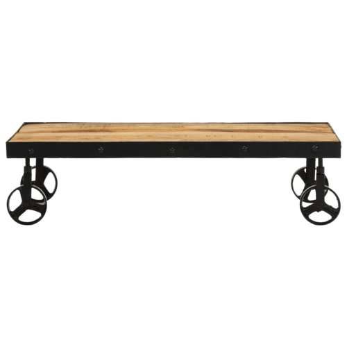 Stolić za kavu s kotačima od masivnog drva manga 100x55x26 cm - 100 x 55 x 26 cm 1 masivno drvo manga Cijena