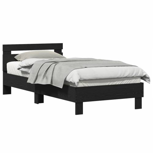 Crni hrast okvir kreveta - 90 x 200 cm, od konstruiranog drva. Cijena