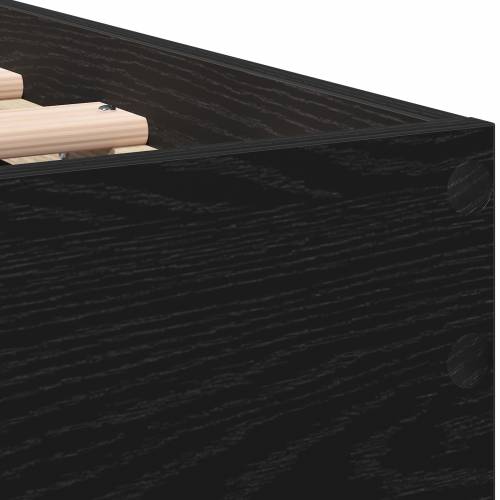 Crni hrast okvir kreveta - 90 x 200 cm, od konstruiranog drva. Cijena