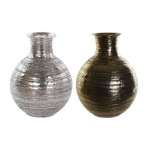 Vrč DKD Home Decor zlatan Srebrna Aluminij moderan Premaz u shabby stilu 38 x 38 x 50 cm (2 kom.) Cijena