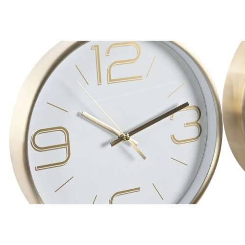 Zidni sat DKD Home Decor Bijela Crna zlatan Aluminij Ø 25 cm 25 x 4 x 25 cm (2 kom.) Cijena