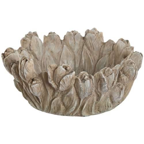 Stolni ukras Home ESPRIT Siva Shabby Chic Premaz u shabby stilu 23 x 23 x 10 cm Cijena