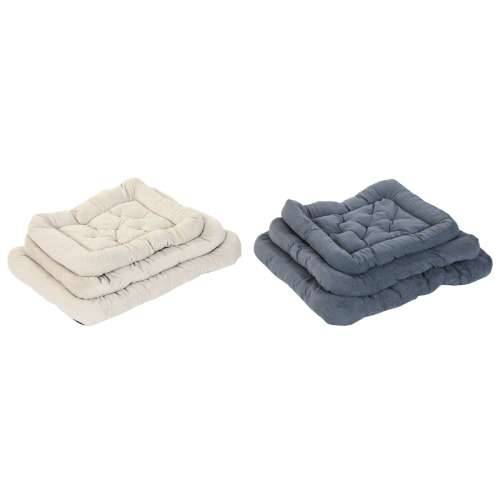 Krevet za kućne ljubimce Home ESPRIT Bež Siva Krema Tamno sivo 72 X 60 X 9 CM 2 kom. Cijena