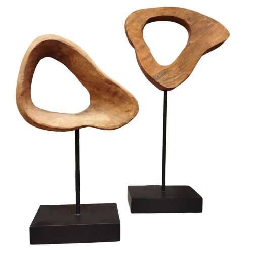 Ukrasna figura Home ESPRIT Smeđa Crna moderan 20 x 9 x 34 cm Cijena