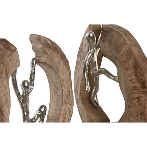 Ukrasna figura Home ESPRIT Smeđa Srebrna Prirodno 19 x 9 x 28 cm (2 kom.) Cijena