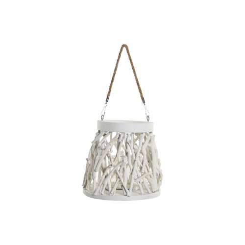 Svijećnjak Home ESPRIT Bijela Drvo Kristal 35 x 35 x 32 cm (2 kom.) Cijena