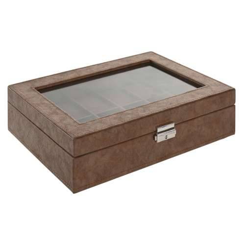 Kutija za nakit Home ESPRIT Smeđa Poliuretan Kristal Drvo MDF 30 x 20 x 8 cm Cijena