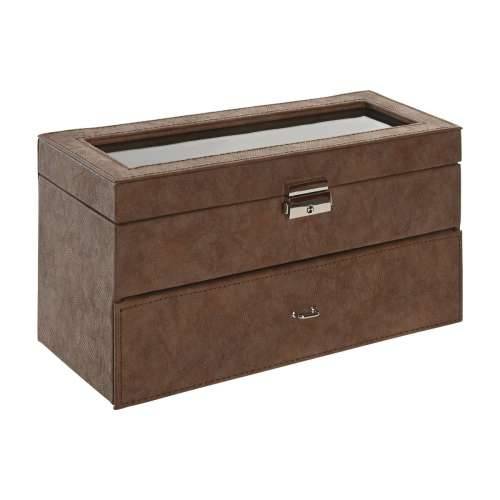 Kutija za nakit Home ESPRIT Smeđa Poliuretan Kristal Drvo MDF 27,5 X 11 X 15,5 CM Cijena
