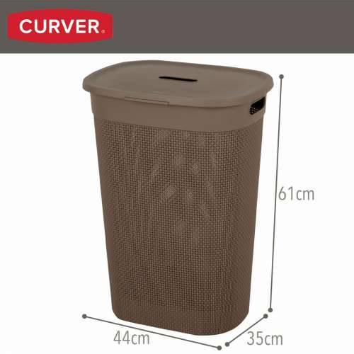 Košara za Rublje Curver Smeđa Plastika 55 L 44 x 61 x 35 cm (8 kom.) Cijena