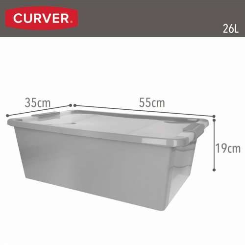 Kutija za Pospremanje Curver Siva Plastika 26 L 55 x 19 x 35 cm (7 kom.) Cijena