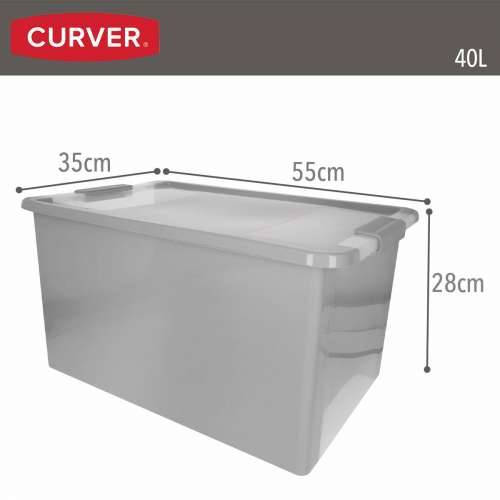 Kutija za Pospremanje Curver Siva Plastika 40 L 55 x 28 x 35 cm (5 kom.) Cijena