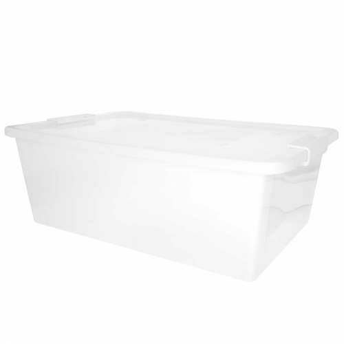 Kutija za Pospremanje s Poklopcem Curver Bijela Plastika 26 L 55 x 19 x 35 cm (7 kom.) Cijena