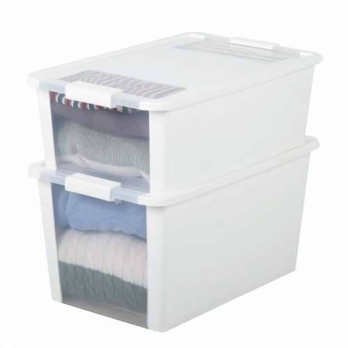 Kutija za Pospremanje s Poklopcem Curver Bijela Plastika 26 L 55 x 19 x 35 cm (7 kom.) Cijena