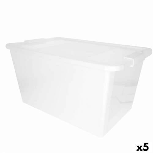 Kutija za Pospremanje s Poklopcem Curver Bijela Plastika 40 L 55 x 28 x 35 cm (5 kom.) Cijena