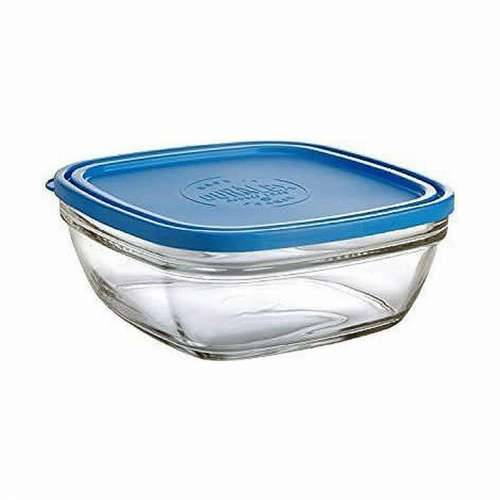 Kvadratna Kutija za Ručak s Poklopcem Duralex FreshBox Plava 3 L 23 x 23 x 9 cm (4 kom.) Cijena