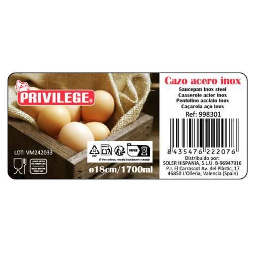 Tava za pirjanje Privilege Nehrđajući Čelik 1,7 L (12 kom.) Cijena