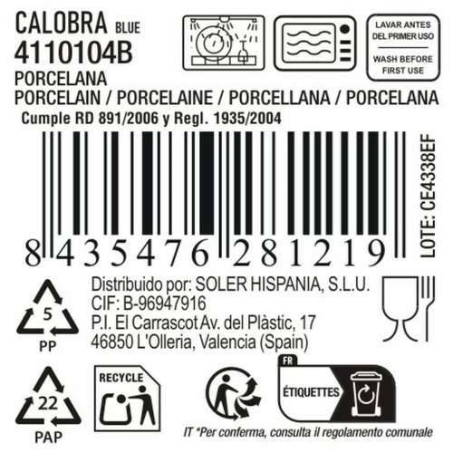 Duboki Tanjur La Mediterránea Calobra Plava (18 kom.) Cijena