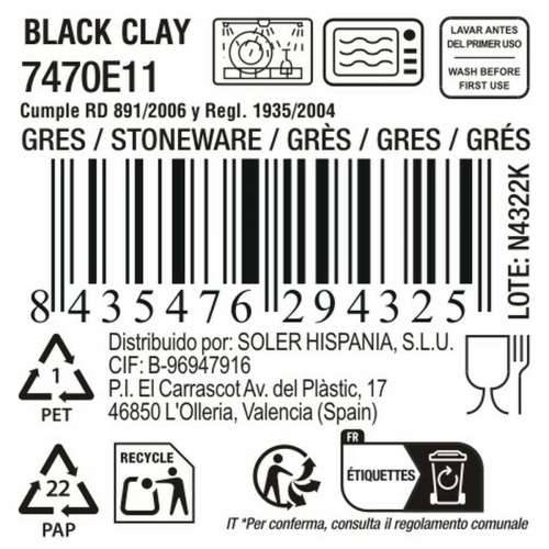 zdjela La Mediterránea Black clay Cijena