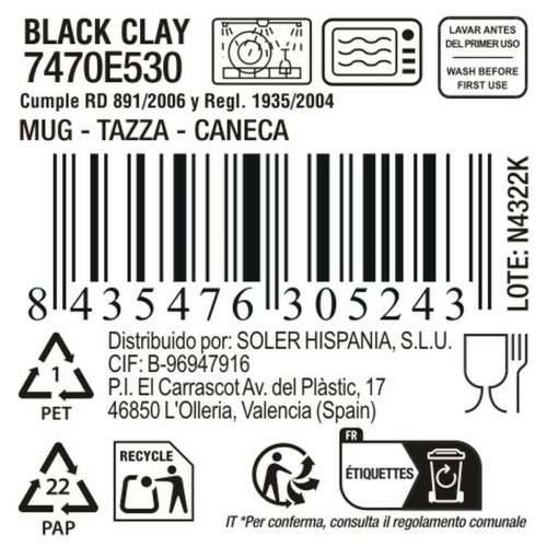 Tasīte La Mediterránea Black clay (24 kom.) Cijena