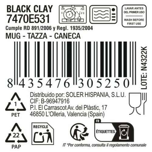 Tasīte La Mediterránea Black clay (36 Jedinice) Cijena