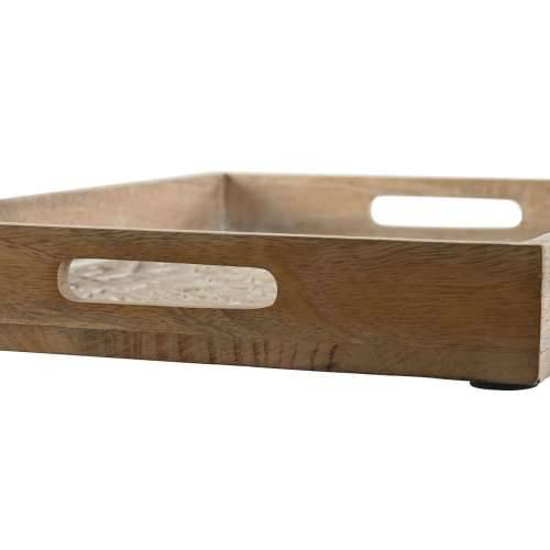 Set pladnjeva Home ESPRIT Bijela Prirodno Indijac 44 x 29 x 5 cm (2 kom.) Cijena