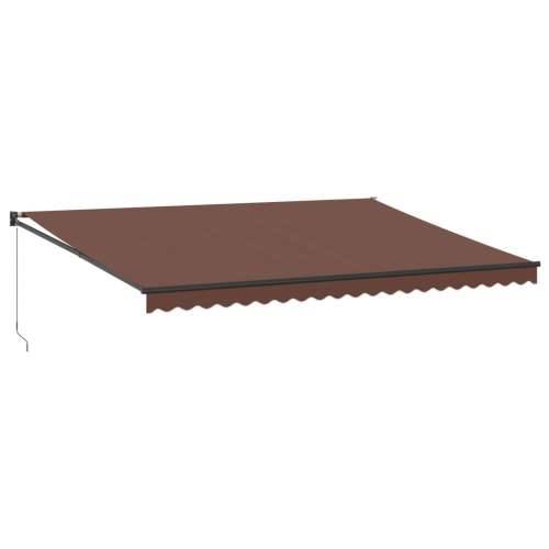 Tenda na ručno uvlačenje smeđa 500 x 300 cm - Smeđa 500 x 300 cm 1 Cijena