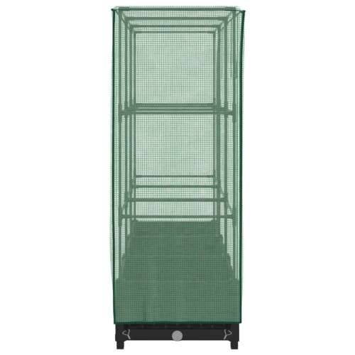 Povišena gredica s pokrovom za staklenik 120 x 40 x 123 cm - Crna 120 x 40 x 123 cm 1 Cijena