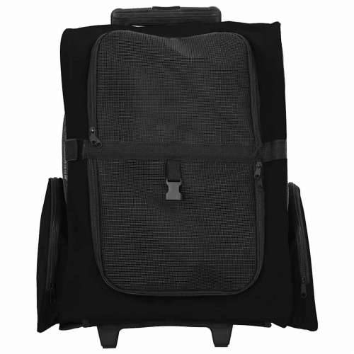 Kolica za kućne ljubimce 3-u-1 dizajn crna 48x32x57 cm Oxford tkanina - Crna 48 x 32 x 57 cm Cijena