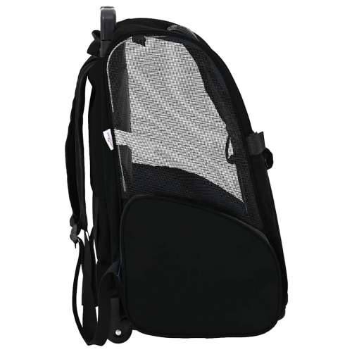 Kolica za kućne ljubimce 3-u-1 dizajn crna 48x32x57 cm Oxford tkanina - Crna 48 x 32 x 57 cm Cijena